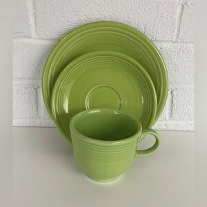 Fiestaware Lime Green Lunch Plate & Mug Set